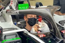 Mondkapje kan grijns Grosjean niet verhullen als hij weer in de Haas stapt
