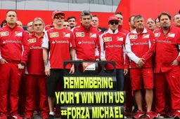 Schumacher heeft weinig tijd nodig voor eerste succes bij Ferrari