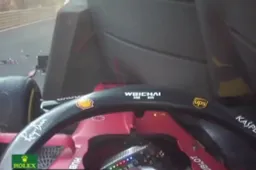 WATCH: Charles Leclerc's heart-breaking shunt in Q2 in Baku