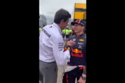 Watch Toto Wolff congratulate Verstappen on his win in Germany