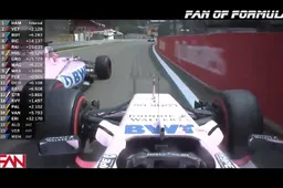 Video: Ocon en Perez in gevecht voor P10!