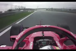 De pole position ronde van Vettel in China
