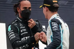 Russell krijgt boks: ''Viel wel op dat Hamilton niet heel collegiaal was''