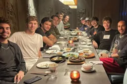 F1-coureurs weer gezamenlijk te vinden in restaurant van afscheid Vettel