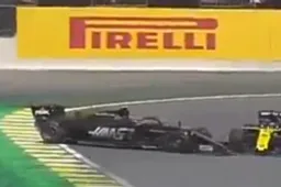 'F*cking idiot' Ricciardo krijgt vijf seconden tijdstraf na touché Magnussen