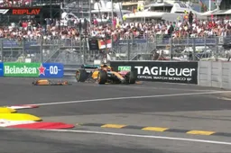 Ricciardo causes red flag with crash in Monaco FP2