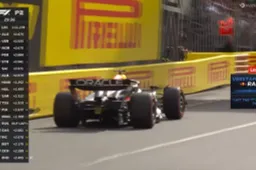 Verstappen raakt de muur tijdens VT2 Monaco, worsteling blijft met RB20