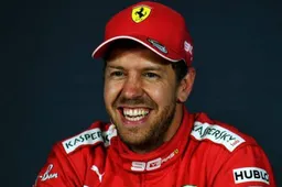 Sebastian Vettel heeft de lachers op zijn hand na de kwalificatie