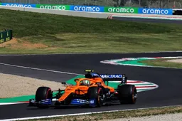 Rode vlag: Norris op hoge snelheid tegen de muur op Mugello