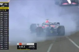 Verstappen spint in de laatste minuten van VT1 in Australië