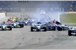 Raikkonen crash en spint spectaculair op Hockenheim in 2003