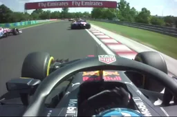 WATCH: Perez overtaking Ricciardo off-track on Lap 1
