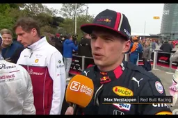 Verstappen na de GP van China bij Ziggo Sport