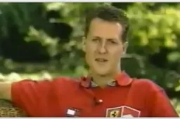 Michael Schumacher geeft thuisinterview vooraf aan Duitse GP in 1999