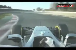 Video: aan boord bij Hamilton in de nieuwe Mercedes!