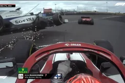 Raikonnen lanceert Russell en zorgt voor virtuele Safety Car