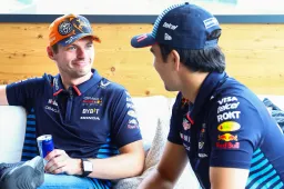 Pérez: "Se vería diferente" sin Verstappen como compañero de equipo en Red Bull