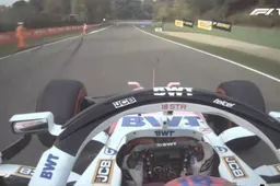 Onboard footage: Stroll almost hits marshall at top speed