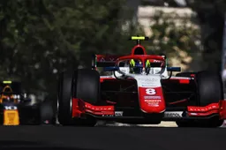 Despite damage to his car, Ferrari junior drives to pole in Baku