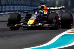 Verstappen vanaf P9 in Miami na crash Leclerc, pole position voor Perez