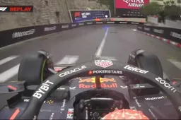 Toch nog regen tijdens GP Monaco: volop chaos en incidenten