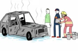 Hilarisch: Hamilton helpt Verstappen met het blussen van een brandje