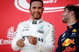 Daniel Ricciardo en Lewis Hamilton rijden met speciale helm in Abu Dhabi