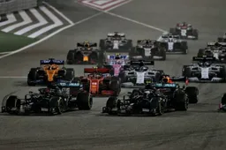 Sergio Perez wins dramatic Sakhir GP after Mercedes fall apart