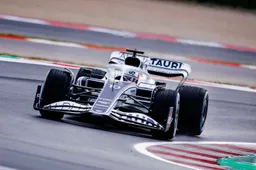 AlphaTauri shares first images of the actual car on track in Misano