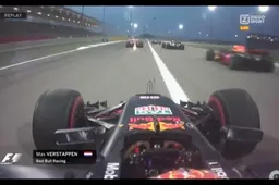 Video: De start van Verstappen in Bahrein