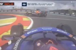 Geen straf voor Verstappen na ophouden Albon in Q1 kwalificatie GP België