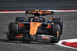 Big moment for Norris: Briton catches the McLaren car just in time