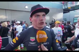 Verstappen voor de camera van Ziggo over de GP van Australië