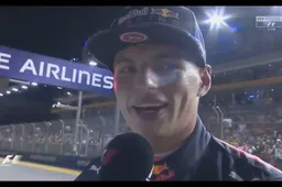 Video: Verstappen is blij na kwalificatie in Singapore!