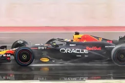 Perez maakt in navolging van Verstappen kennis met de RB20 van Red Bull
