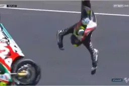 WATCH: Crutchlow gets LAUNCHED during MotoGP qualifying!