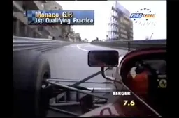Uit de oude doos: Gerhard Berger knalt door Monaco