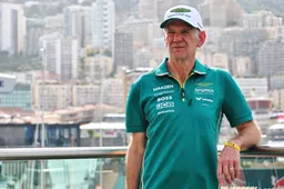 Adrian Newey suits up in Aston Martin Green and arrives to the Monaco paddock!
