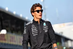 george russell in barcelona