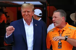 Gaat Donald Trump een testrit maken in de Formule 1-wagen van McLaren?