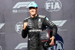 Russell rubs this fact in Verstappen's face after beating him to pole