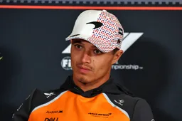 Celebrations gone wrong for Norris: British Grand Prix winner accidentally gets hit
