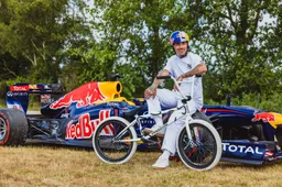 Can a BMX rider jump over a Red Bull's Formula 1 car?