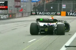 Lawson causes red flag for the second day in a row in Singapore!