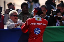 Hamilton's mother snubs the 'kids' on her way home from the Chinese GP