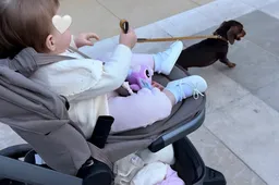 Lily Verstappen is net zo'n dierenvriend als vader Max en laat hondje Nino uit