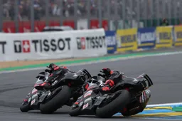 Huge crash takes out both Aprilias on the opening lap of Hungarian Grand Prix