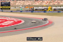 F1 champion Villeneuve’s racing return ends in lap 1 crash chaos in Barcelona