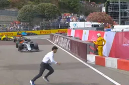 Shocking footage shows Herta narrowly missing event official in Monaco pit lane