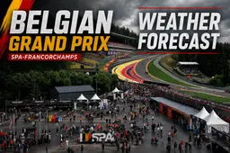 What will the weather be like for the Belgian Grand Prix?